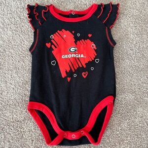 Georgia Bulldogs Baby Girls Infant Onsie size 0-3 M